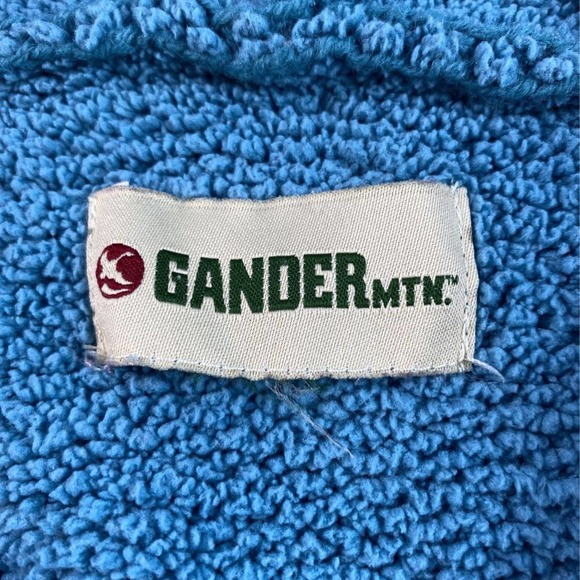 Gander Mtn Womens Hoodie Sweatshirt Blue Raglan Sleeve Full Zip Pockets Plus 2X - Picture 4 of 6